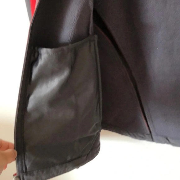 NORTH END SPORT Ladies Red & Gray Full Zip Pockets Jacket Size Medium - Picture 7 of 11